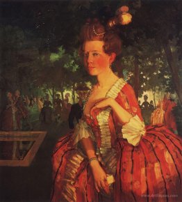 A Young Girl in a Red Dress (Girl with a Letter)