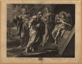 Angel announcing the resurrection of Christ to the three Marys