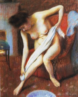 Woman Drying Herself