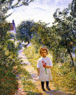 Little Girl n a Lane, Giverny