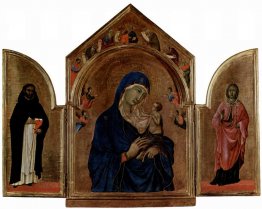 London triptych, Madonna with angels and prophets