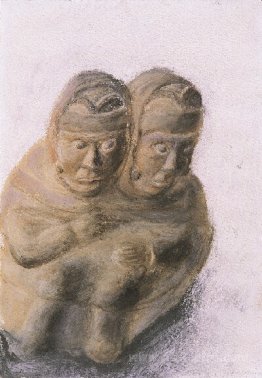 Inca Sculpture of Siamese Brothers