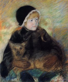 Elsie Cassatt Holding a Big Dog