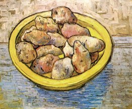 Still Life Potatoes in a Yellow Dish