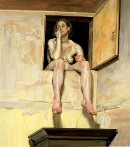 Girl Sitting in the Attic Doorway