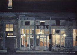 Cafe ''Neon'' at night