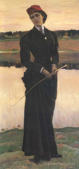 Portrait of Olga Nesterova (Woman in a Riding Habit)