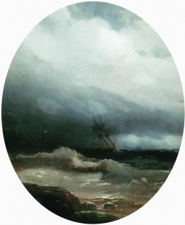 Ship in a storm