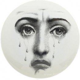 Theme & Variations Decorative Plate #77 (Crying Face)