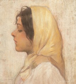 Peasant Woman with Yellow Headscarf