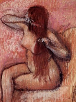 Seated Nude Combing Her Hair