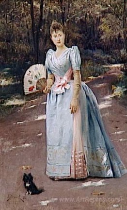 Woman in a Garden