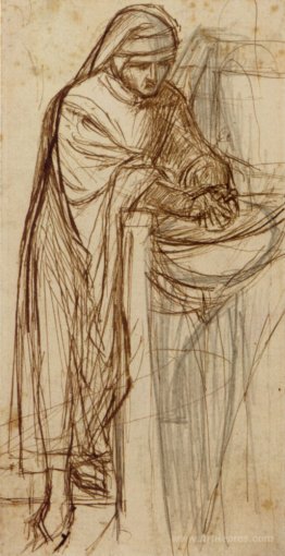 Sketch For Dante At Verona, With A Preliminary Study For The Pri