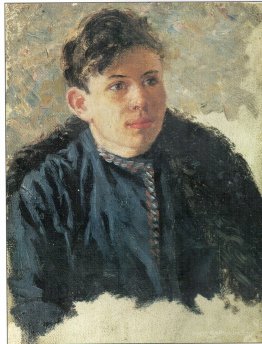 Portrait of young Leonid Chernyshev