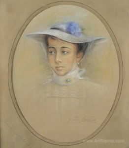 Portrait of unknown woman