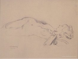 Reclining Female Nude (Mileva Roller)