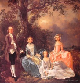 Mr. and Mrs. John Gravenor and their Daughters, Elizabeth and An