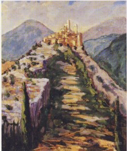 View of the Fortified Village of Eze