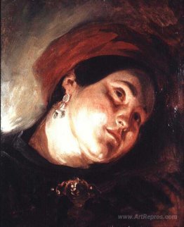 Head of a Woman in a Red Turban