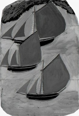 Three Grey-Sailed Ships