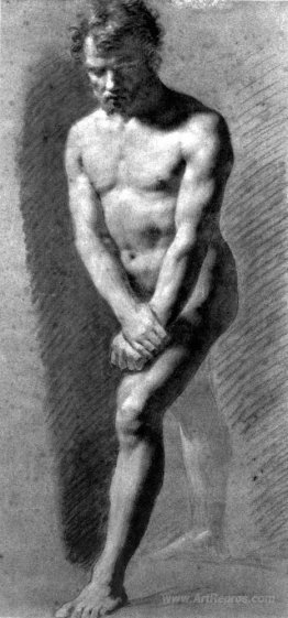 Male Nude Grasping his Wrists