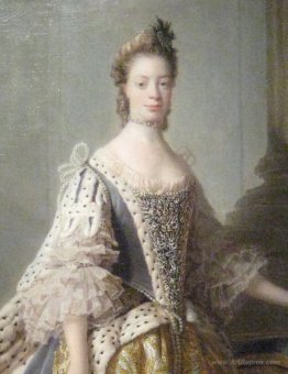 Portrait of Sophia Charlotte of Mecklenburg-Strelitz, wife of Ki