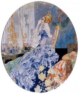 Woman at her vanity