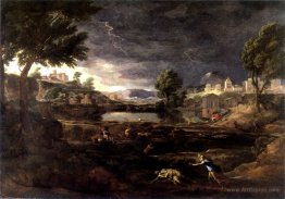 Stormy Landscape with Pyramus and Thisbe