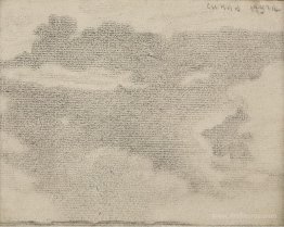 Sketch of landscape and clouds