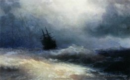 Ship in a storm