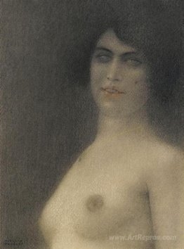 Nude with black hair