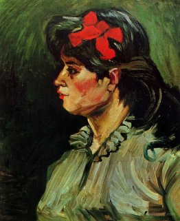 Portrait of a Woman with a Red Ribbon