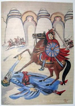 Illustration to 'Armenian folk tales'