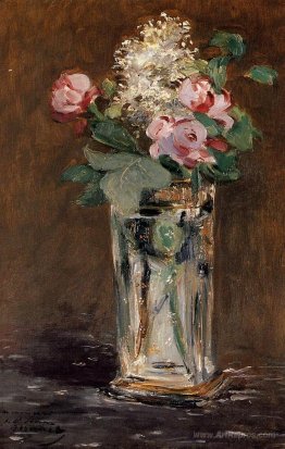 Flowers in a Crystal Vase