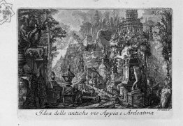 Idea of the ancient Via Appia and Ardeatina