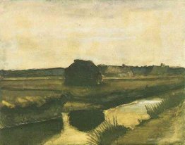 Landscape with a Stack of Peat and Farmhouses