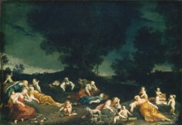 Cupids Disarming Sleeping Nymphs