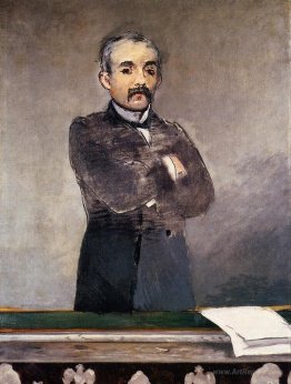 Portrait of Clemenceau at the tribune