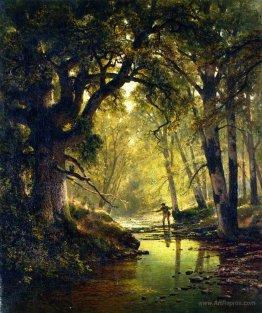 Angler in a Forest Interior