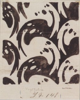 Fabric design with birds for Backhausen