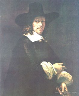 Portrait of a Gentleman with a Tall Hat and Gloves