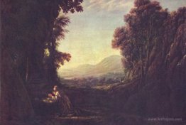 Landscape with repentant Magdalene