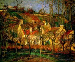 Red Roofs, Corner of a Village, Winter