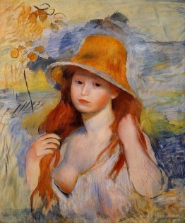 Young Woman in a Straw Hat