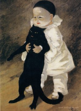 Pierrot and the cat