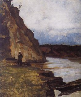 Landscape with brother's figure