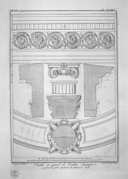 Profiles in large Doric order constituting the bottom of the tom