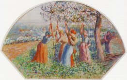 Peasants Planting Pea Sticks (also known as Peasants planting in