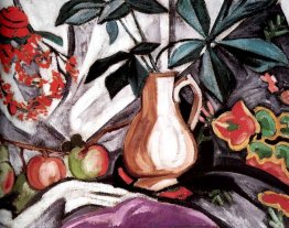 Still Life with Peatcher and Apples