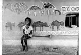 A child in Santiniketan, Birbhum, West Bengal